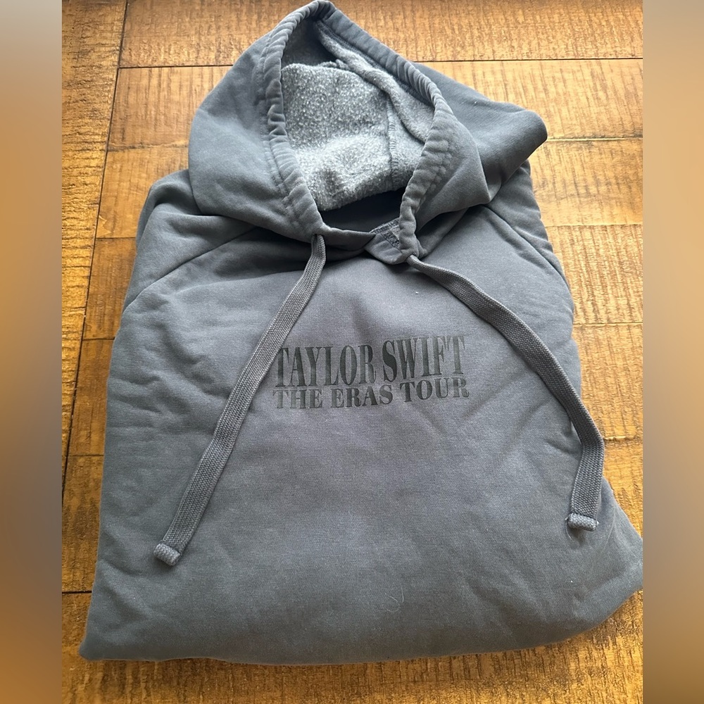 Taylor Swift Eras Tour United States Washed Blue Hoodie Large